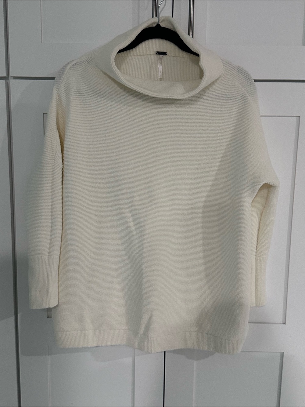 Free People Ivory Cowl Neck Sweater